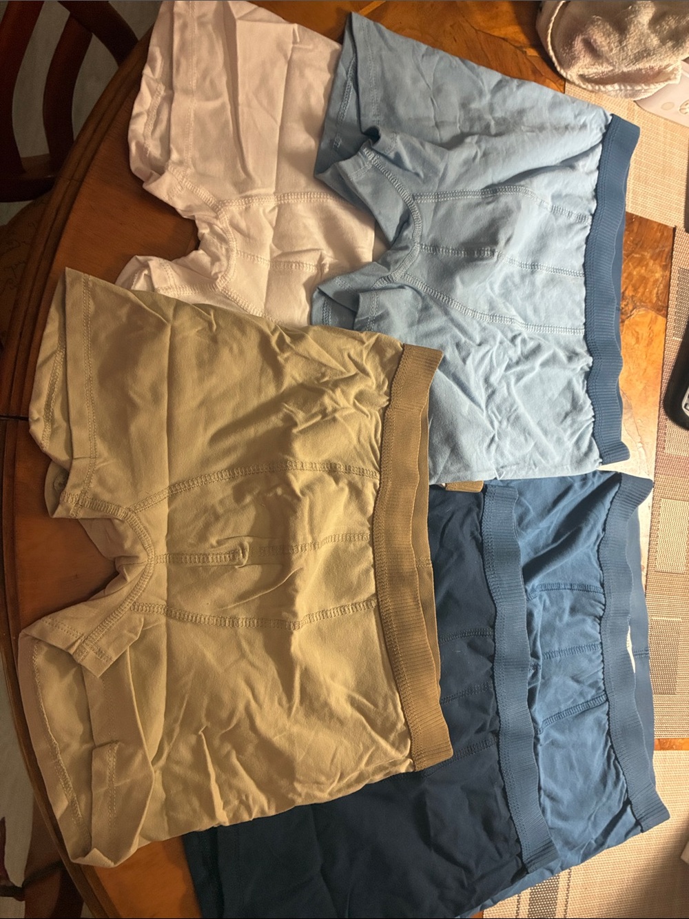 Zara Boys 5 Pack Underwear Briefs in White, Light Blue, Tan and Blue